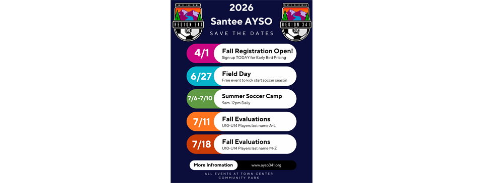 2026 Upcoming Dates