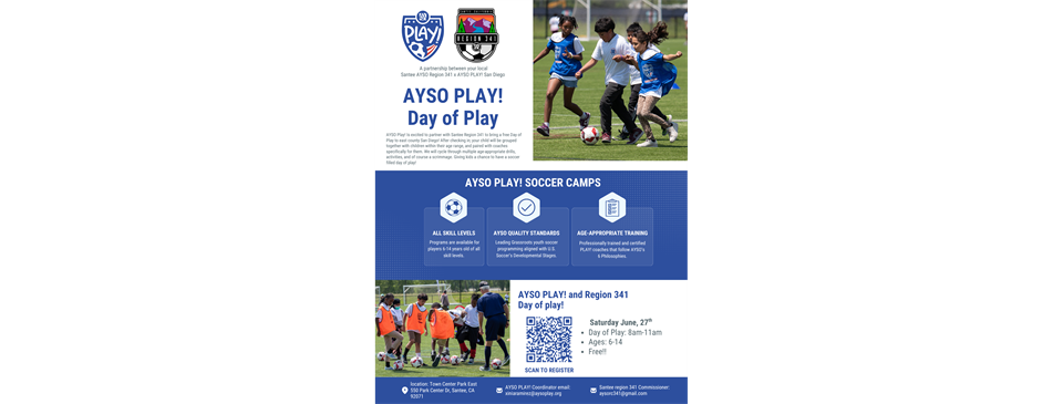AYSO Play Day - Free!